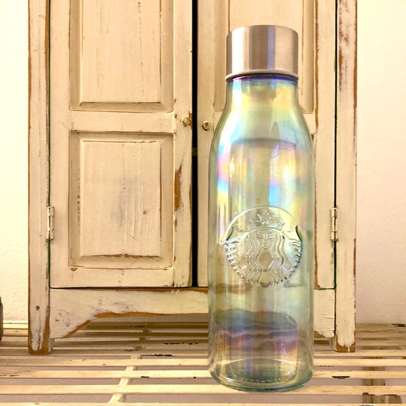 Starbucks Other - Starbucks Iridescent Glass 20oz Water Bottle Made in Spain